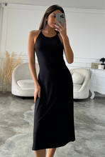 Cargar imagen en el visor de la galería, VESTIDO NIZZA NEGRO
